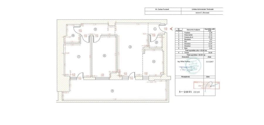 Apartament cu 3 camere semidecomandat, mobilat în Floreasca
