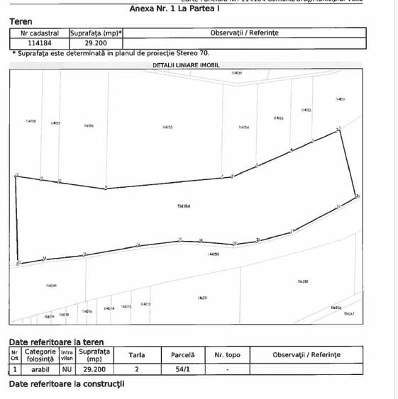 Teren agricol extravilan de 29200 mp, în Cincșor