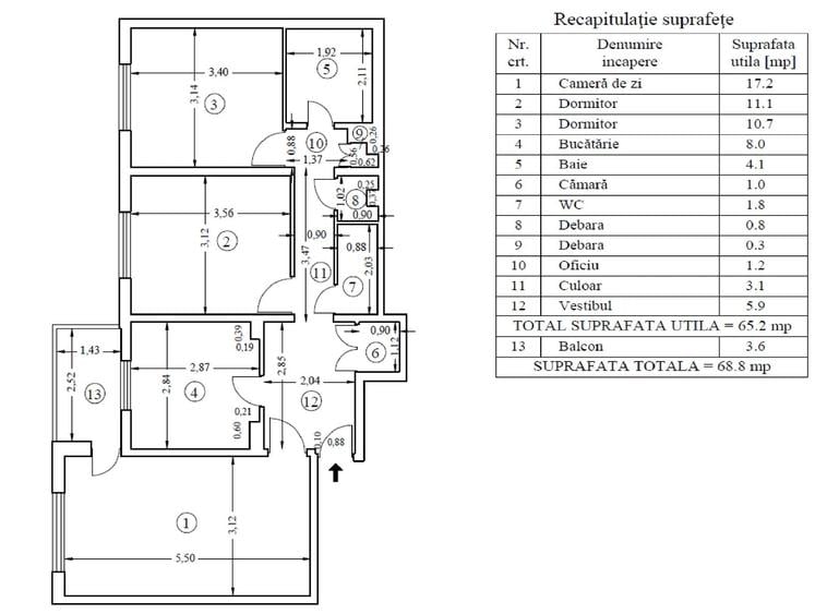 Apartament decomandat în Militari