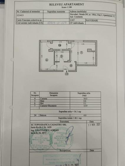 Apartament cu 2 camere decomandat în Nord