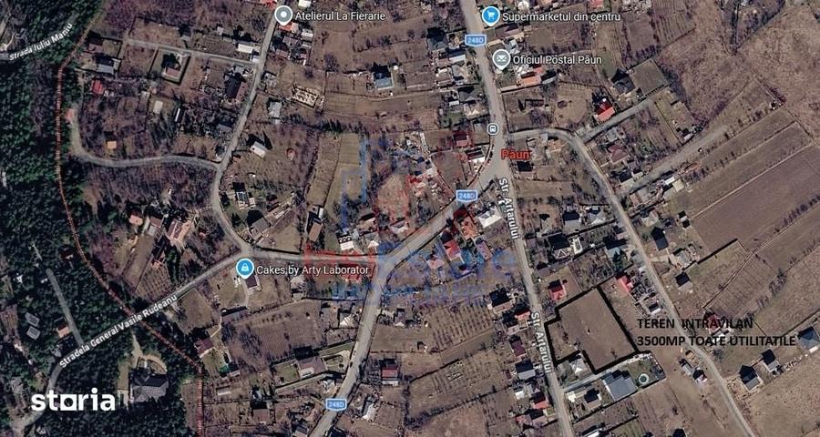 Teren de 3500 mp, în Bârnova