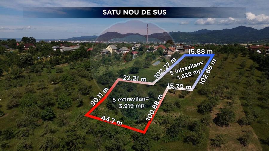 Teren Construcții intravilan de 5747 mp, în Satu Nou de Sus