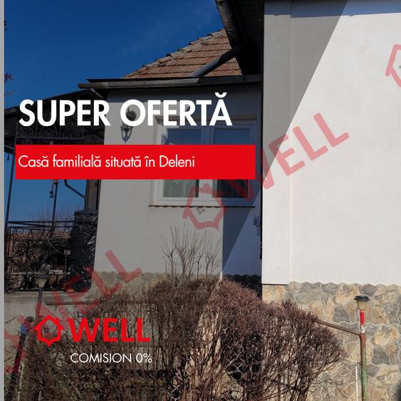 Casă individuală cu 3 camere cu Teren 1023 Mp în Delenii