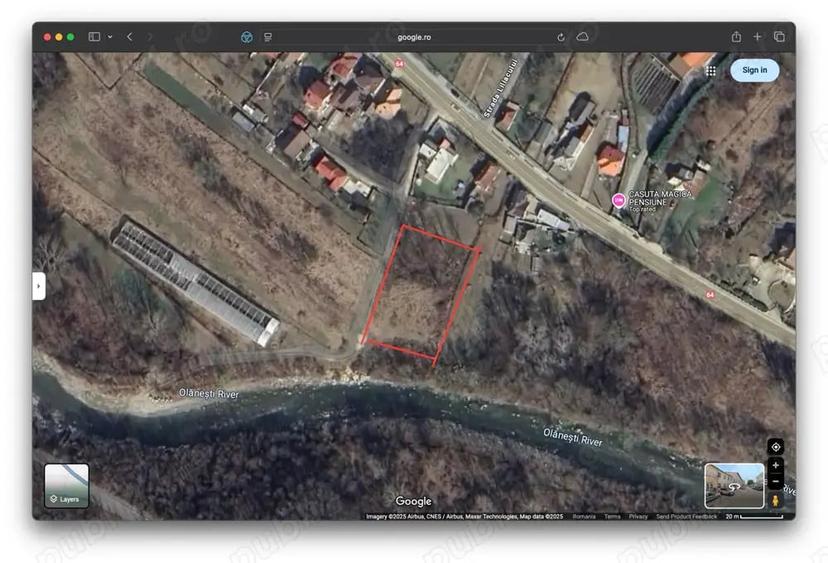 Teren de 2700 mp, în Păușești