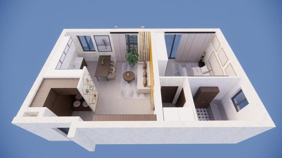 Apartament cu 2 camere decomandat în Freidorf
