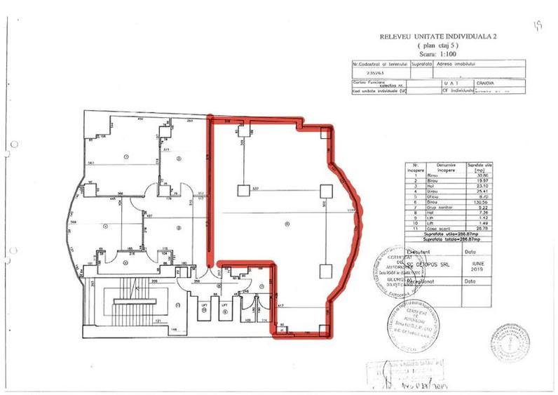 Birou, de 290.54998779297 mp, în Ultracentral