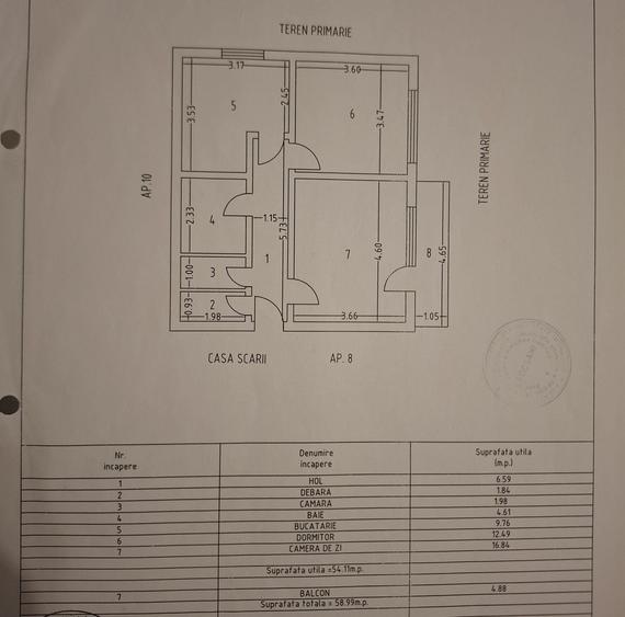 Apartament cu 2 camere decomandat în Ultracentral