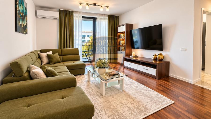 Apartament cu 2 camere semidecomandat, mobilat în Faleza Nord