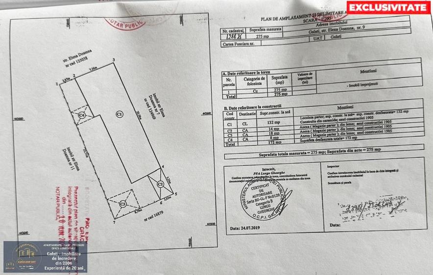 Casă cu 7 camere cu Canalizare în Central