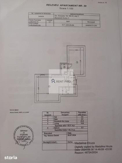 Apartament 2 camere de vanzare | 13 Septembrie Marriott | Etaj 2/6 - 8
