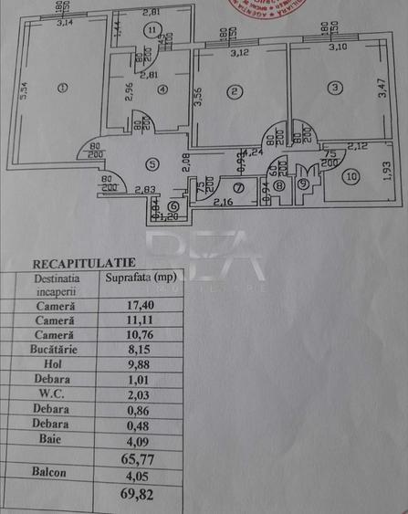 Apartament cu 3 camere decomandat, mobilat în Drumul Taberei