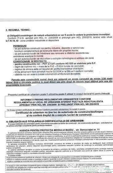 Teren de 18271 mp, în Industrială