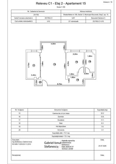 Apartament cu 2 camere semidecomandat în Titan