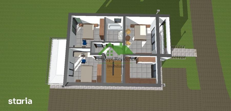Casă cu 5 camere cu Teren 470 Mp în Săsar