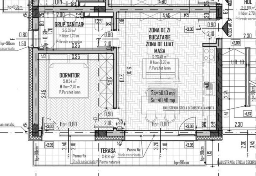 Apartament 2 camere, 40,40mp | Zona Petrom | Baciu | - 1