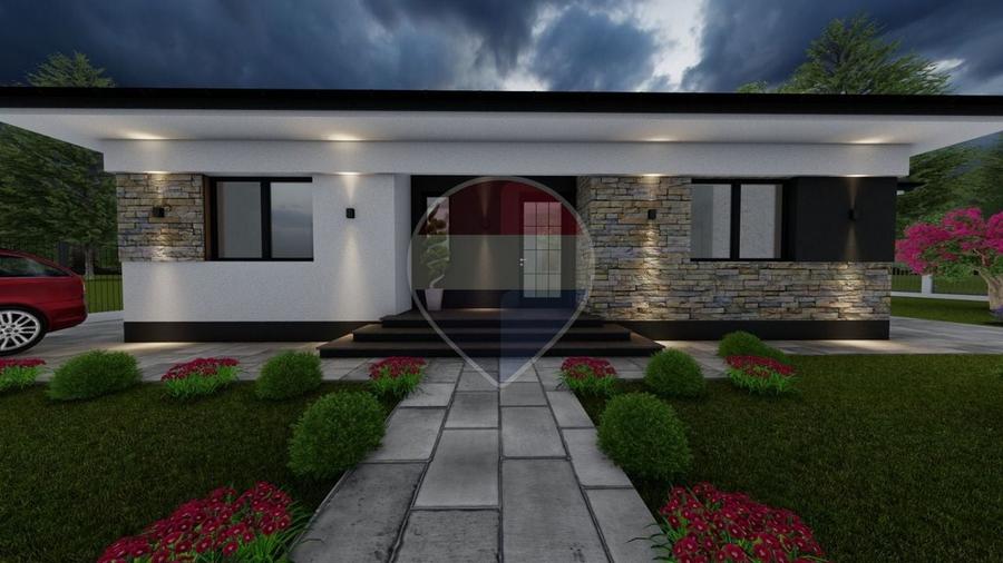 Casă individuală cu 4 camere cu Teren 550 Mp în Mocira