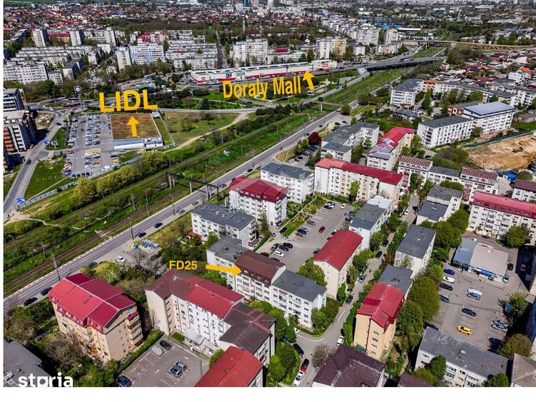 Apartament cu 3 camere decomandat, mobilat în Sud