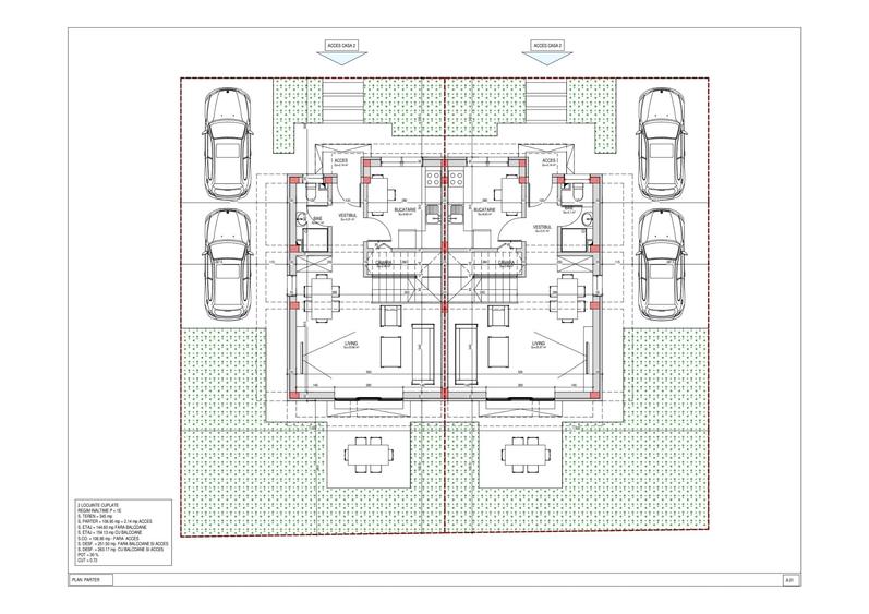 Duplex cu 4 camere cu Canalizare în Chiajna