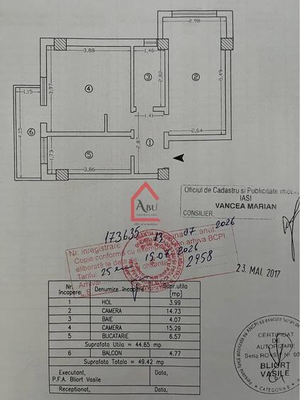Apartament cu 2 camere decomandat în Filiași