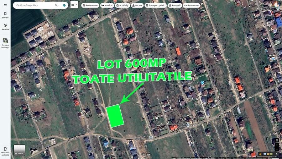 Teren agricol intravilan de 500 mp, în Domnești