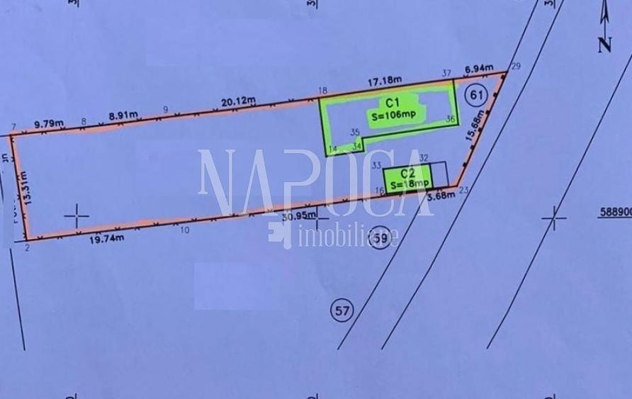 Teren Construcții intravilan de 1654 mp, în Iris