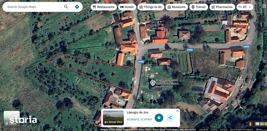 Teren de 2219 mp, în Lăpugiu de Jos