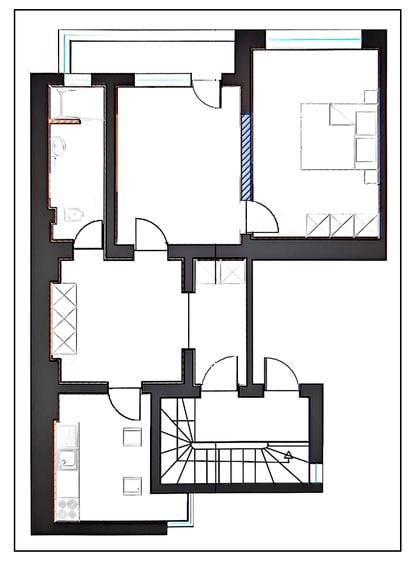 Apartament cu 2 camere decomandat în Central