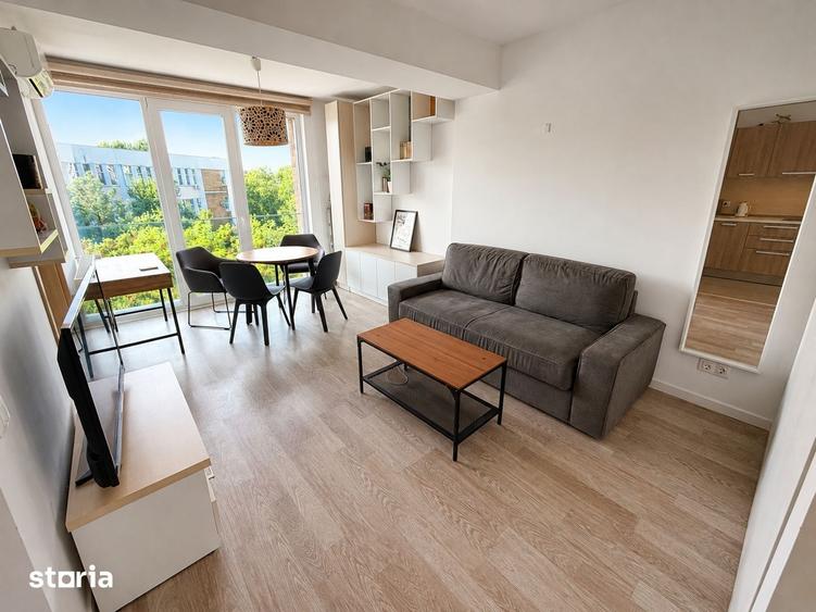 Apartament cu 2 camere semidecomandat, mobilat în Grozăvești