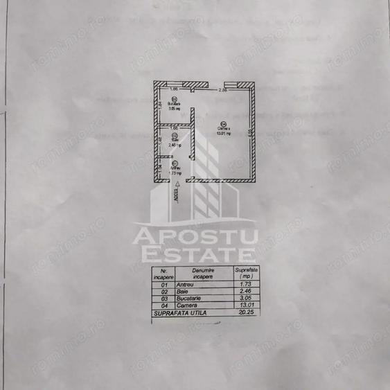 Garsonieră nedecomandată în Olimpia-Stadion