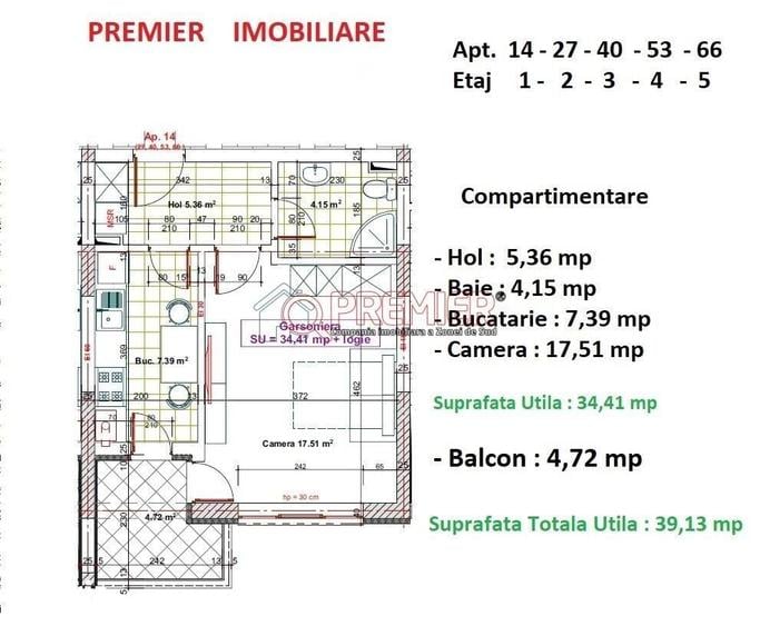 Garsoniera premium | 13 minute de Metrou Aparatorii Patriei | Mutare - 3