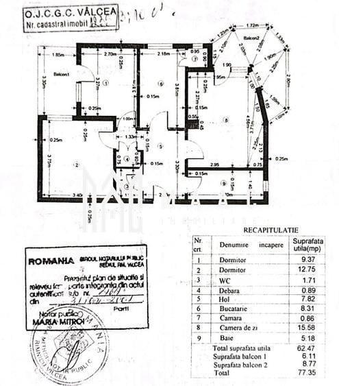 Apartament de vanzare Ramnicu Valcea | Central | 3 camere, 62 mp - 7