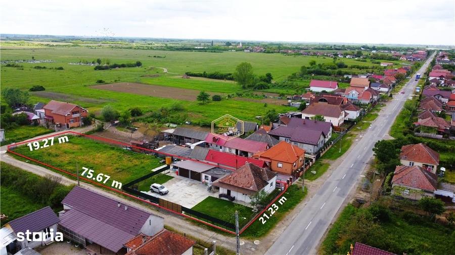 Casă cu 2 camere cu Teren 1528 Mp în Central