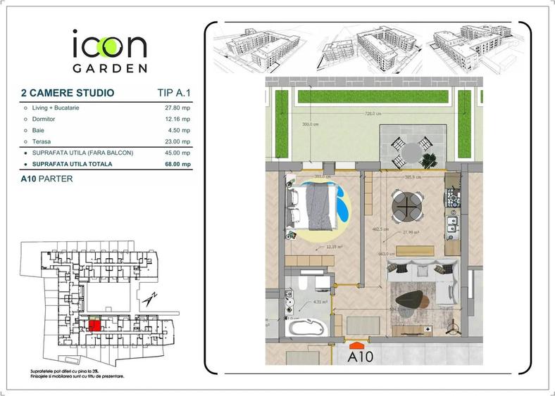 Apartament 2 camere - ICON Garden - zona Moșilor - 3