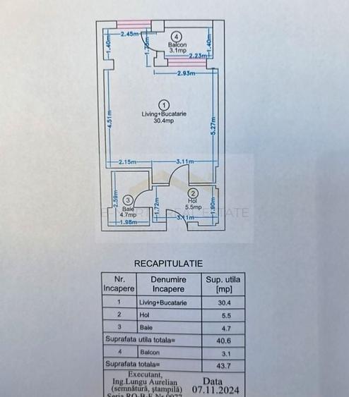 Garsonieră decomandată în Pipera