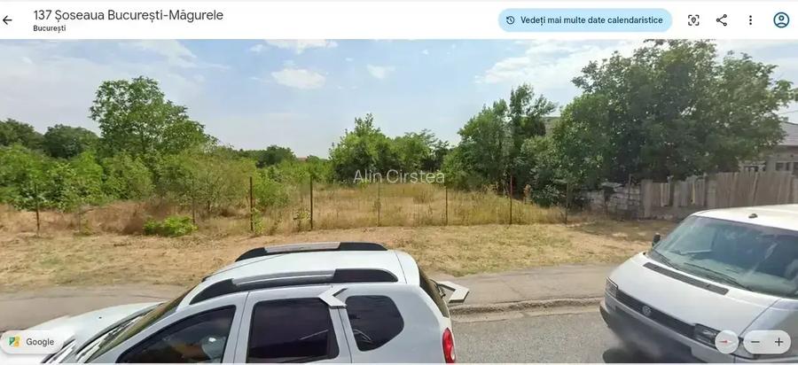 Teren intravilan 5550 mp La Sos Bucuresti Magurele Deschidere 25 mp