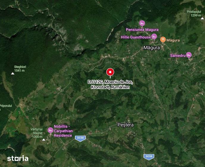 Teren de 8082 mp, în Moieciu
