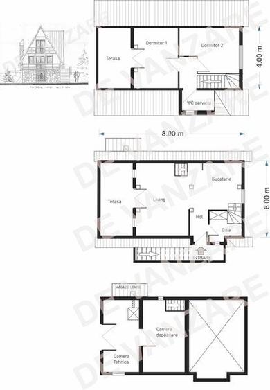 Casă cu 4 camere cu Teren 75 Mp în Central