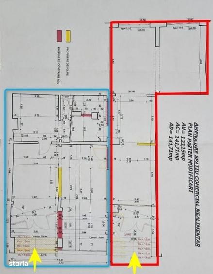 Spațiu comercial, de 123 mp, în Dacia