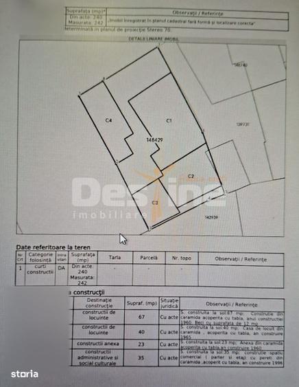 Casă cu 4 camere decomandat cu Teren 242 Mp în Gheorghe Doja