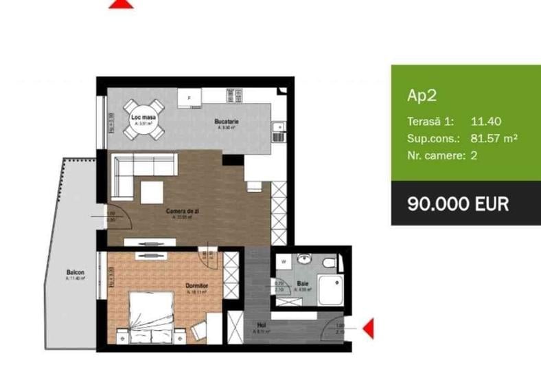 Apartament nou in Baile Felix cel mai bun pret - 11