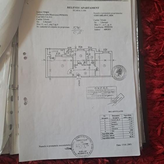 Apartament cu 2 camere decomandat în Trivale