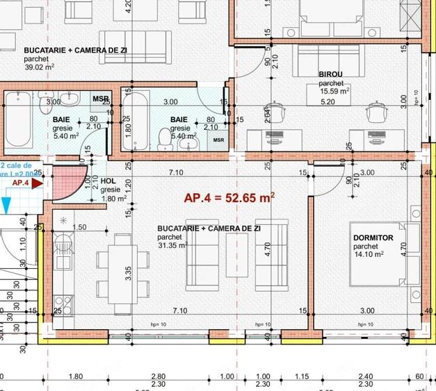 Apartament 2 camere, bloc nou, zona Giulia - 1
