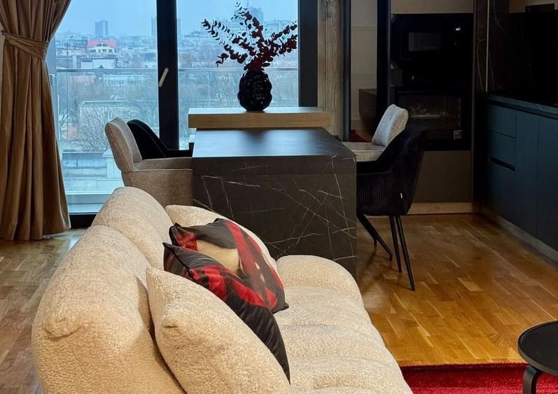 Apartament cu 2 camere semidecomandat, mobilat în Barbu Văcărescu