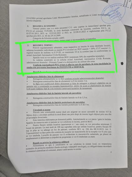 Teren Construcții intravilan de 1200 mp, în Tunari