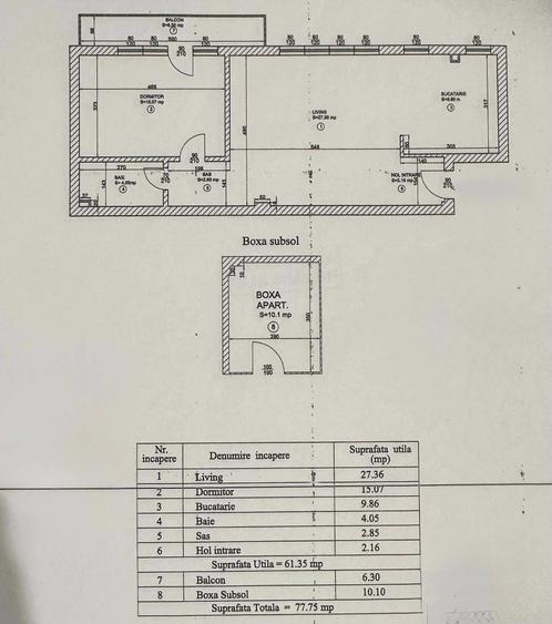 Apartament cu 2 camere semidecomandat în Industriilor