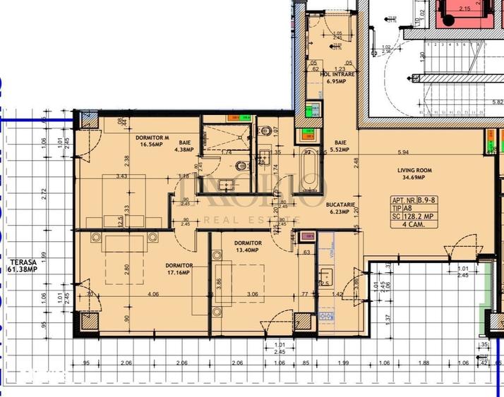 Apartament cu 4 camere în Pipera