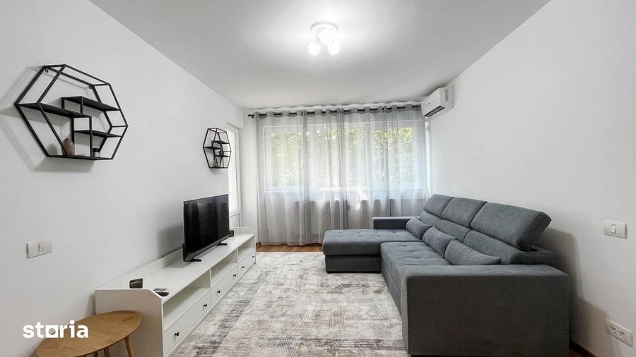 Apartament cu 2 camere semidecomandat, mobilat în Bucureștii Noi