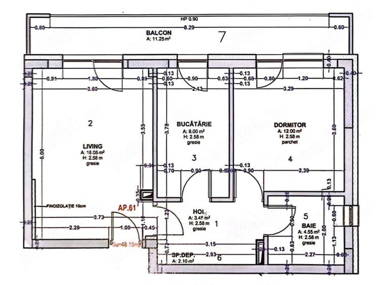 Apartament cu 2 camere decomandat în Nord
