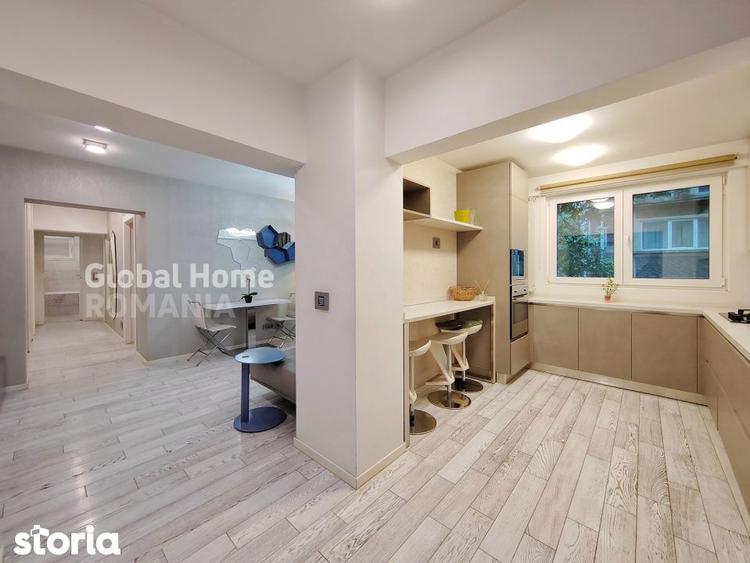 Apartament cu 3 camere, mobilat în Dorobanți
