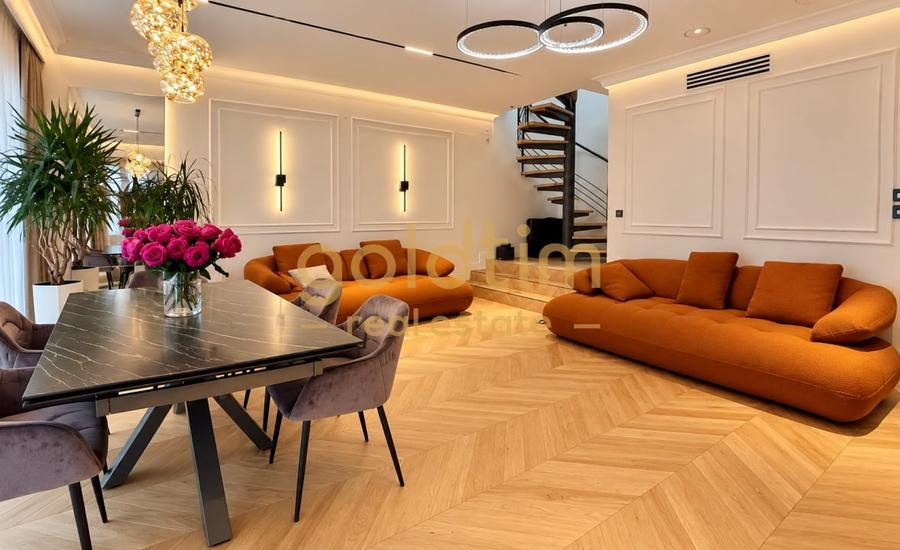 Apartament cu 5 camere semidecomandat, mobilat în Herăstrău
